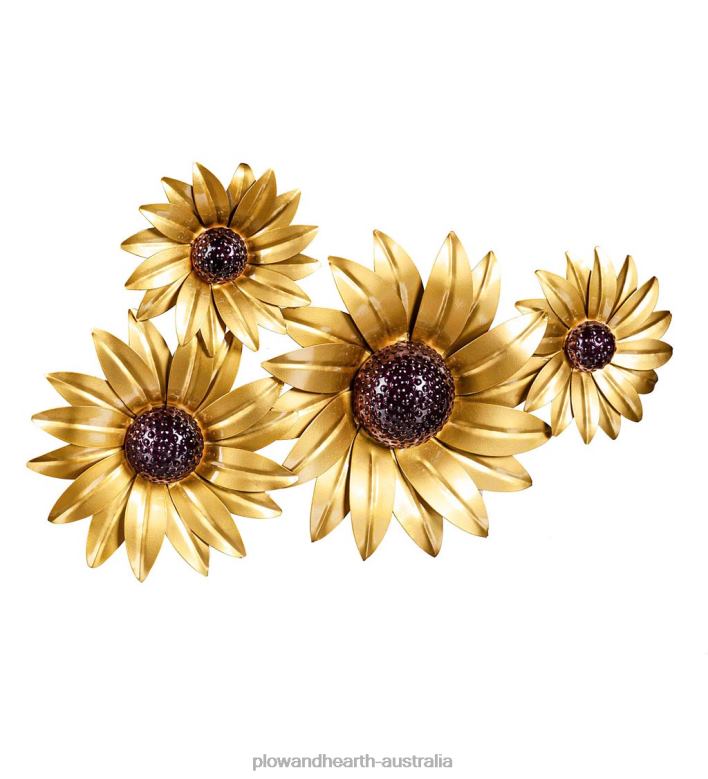 Plow & Hearth Sunflower Metal Wall Decor P22BD1635 Houseware