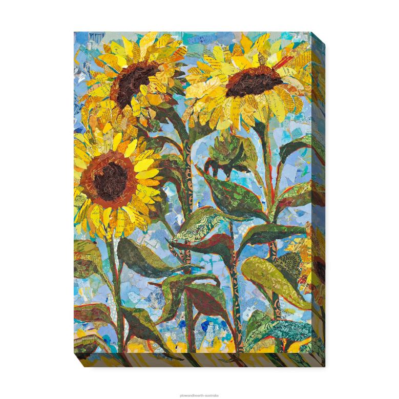Plow & Hearth Supercolossal Sunflowers Indoor/Outdoor Canvas Wall Art P22BD1642 Houseware