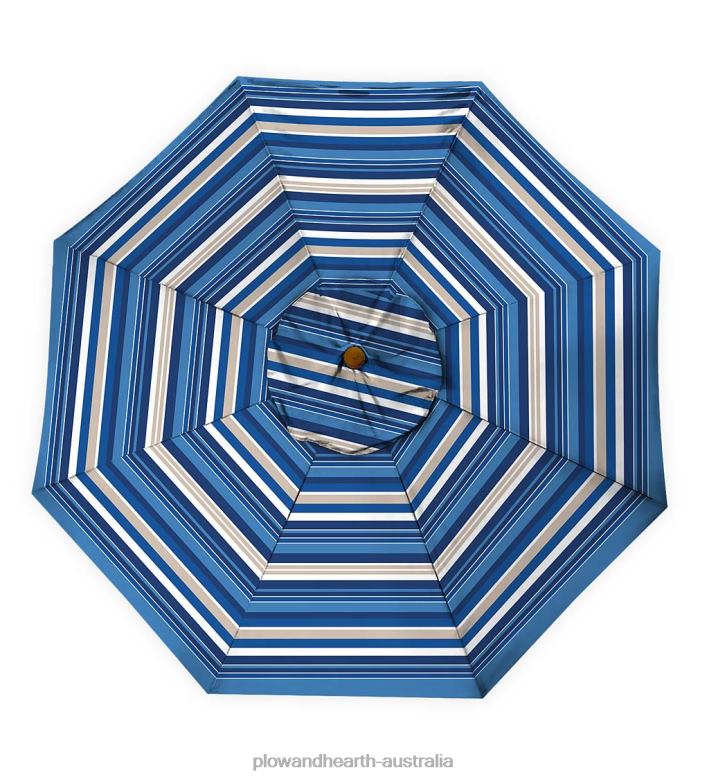 Plow & Hearth Classic Patio Market Umbrella with Aluminum Pole, 9' dia. - Midnight Navy P22BD1462 Houseware
