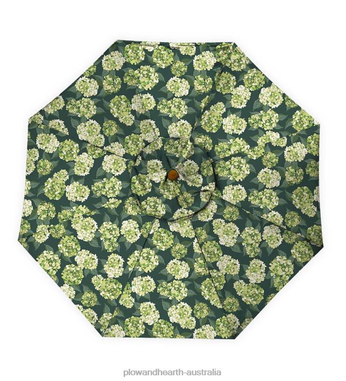 Plow & Hearth Classic Patio Market Umbrella with Aluminum Pole, 9' dia. - Midnight Navy P22BD1462 Houseware