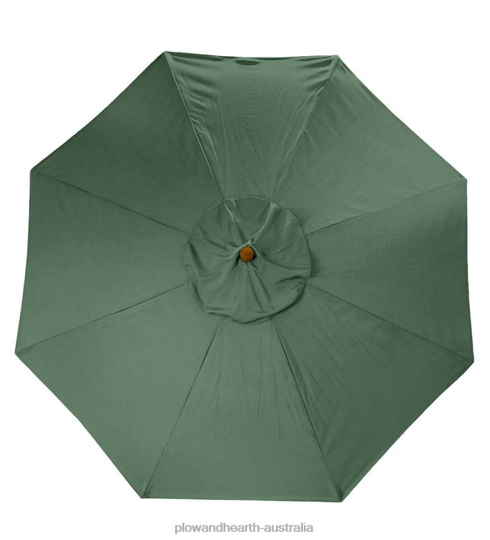 Plow & Hearth Classic Patio Market Umbrella with Aluminum Pole, 9' dia. - Midnight Navy P22BD1462 Houseware