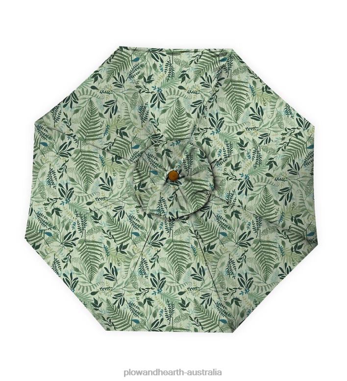 Plow & Hearth Classic Patio Market Umbrella with Aluminum Pole, 9' dia. - Midnight Navy P22BD1462 Houseware