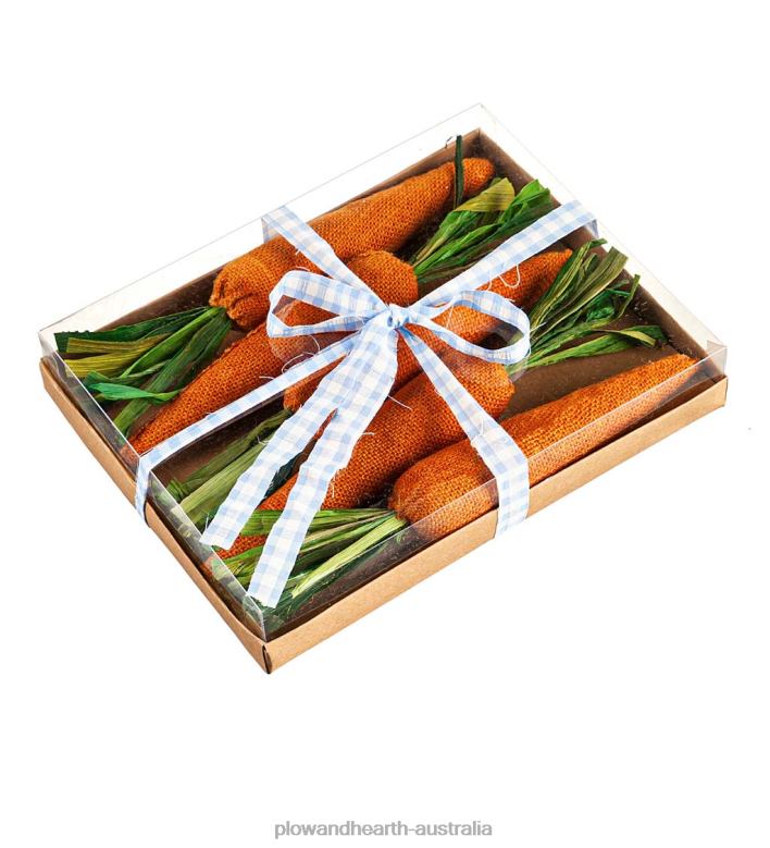 Plow & Hearth Artificial Carrot Table Decor in Gift Box, Set of 5 P22BD2457 Houseware