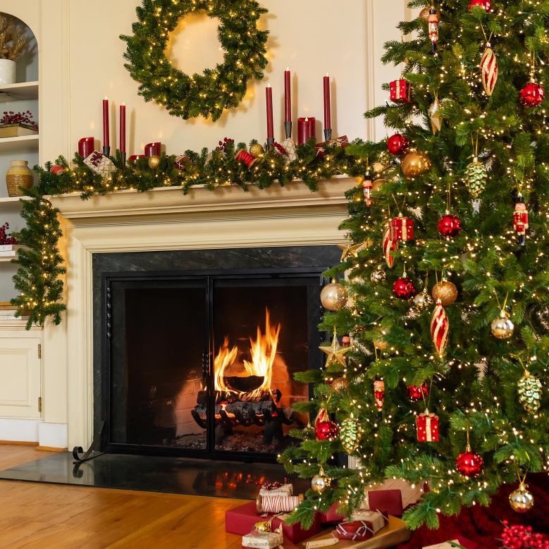 Plow & Hearth Gold Shatterproof Christmas Tree Ornaments, 33 pc. P22BD2328 Houseware