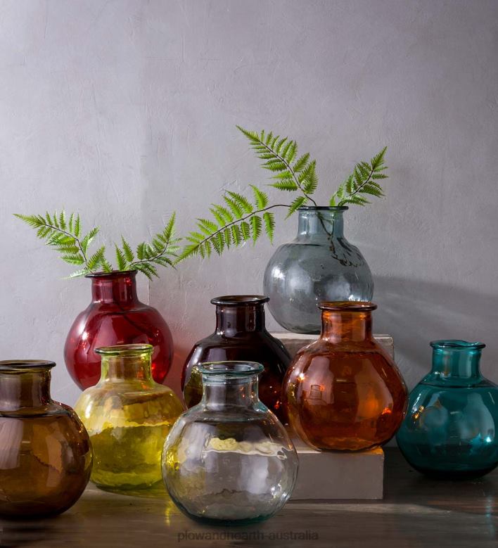 Plow & Hearth Oval Recycled Glass Balloon Vase - Pink P22BD2465 Houseware