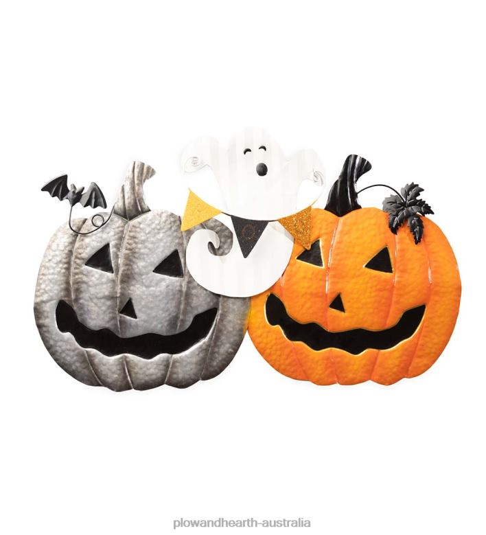Plow & Hearth Halloween Trio Metal Wall Art P22BD2541 Houseware
