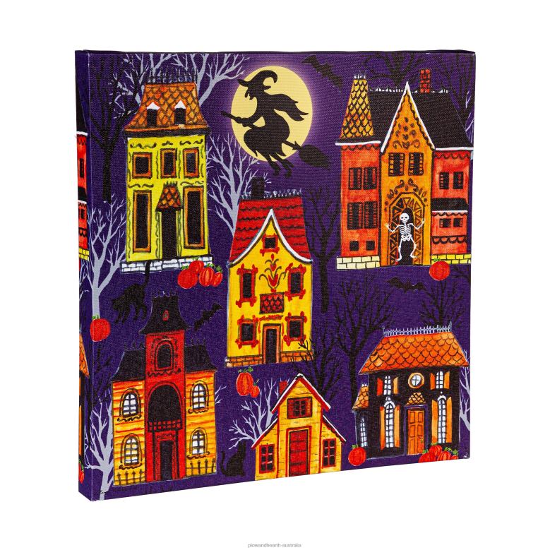 Plow & Hearth Lighted Halloween Wall Art P22BD2368 Houseware