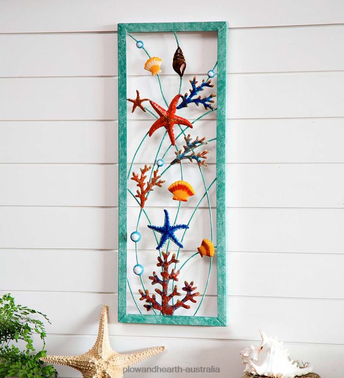 Plow & Hearth Under the Sea Metal Wall Art P22BD2449 Houseware