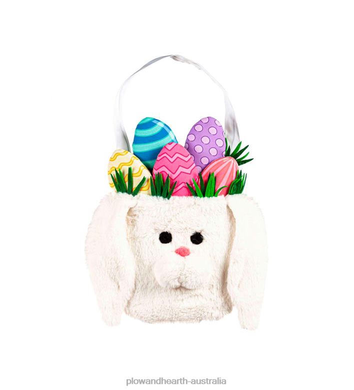 Plow & Hearth Easter Bunny Basket Door Decor P22BD2500 Houseware