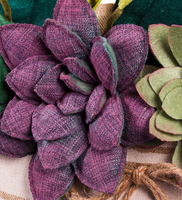 Plow & Hearth Succulents Mason Jar Door Decor P22BD1507 Houseware