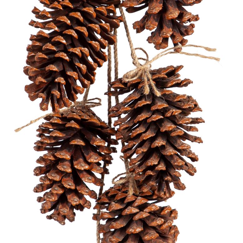 Plow & Hearth Christmas Pine Cone Door Hanger P22BD1722 Houseware