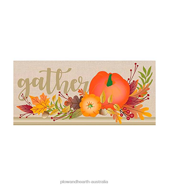 Plow & Hearth Fall, Harvest and Holiday Sassafras Mat Set P22BD1743 Houseware
