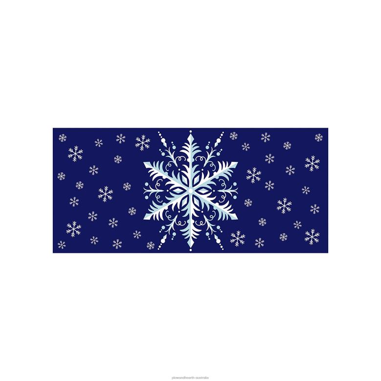 Plow & Hearth Snowflake Sassafras Switch Mat P22BD1724 Houseware