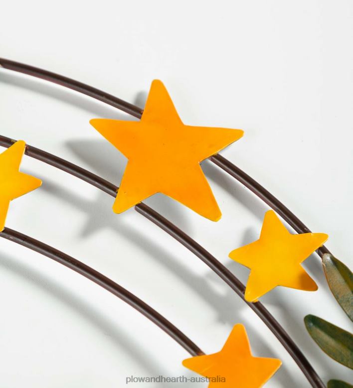 Plow & Hearth Deer and Stars Metal Wreath P22BD1708 Houseware