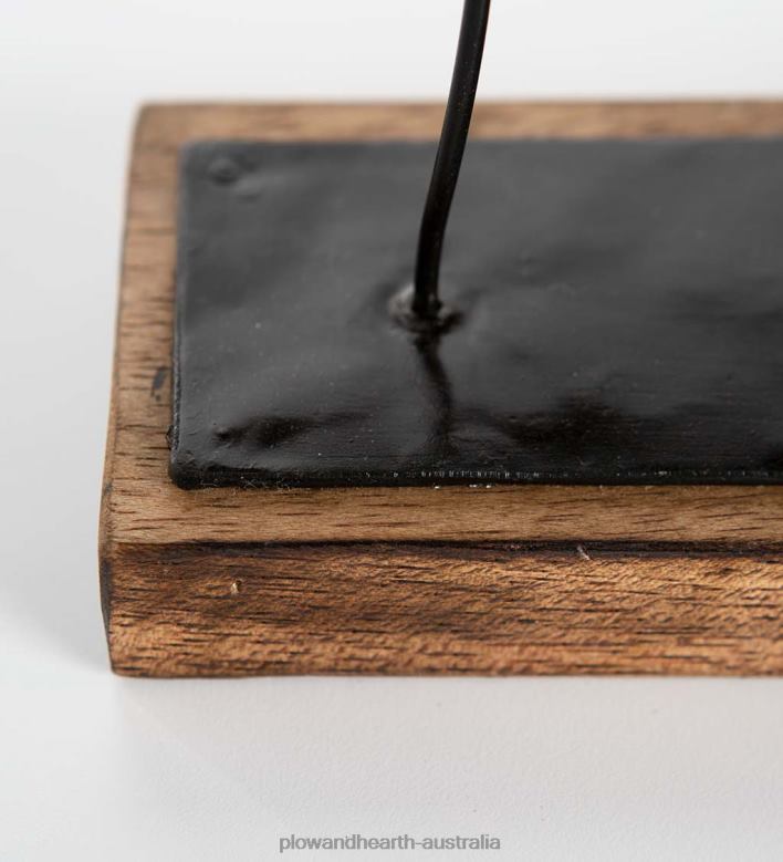 Plow & Hearth Handmade Halloween Bat Metal Centerpiece Accent P22BD1715 Houseware