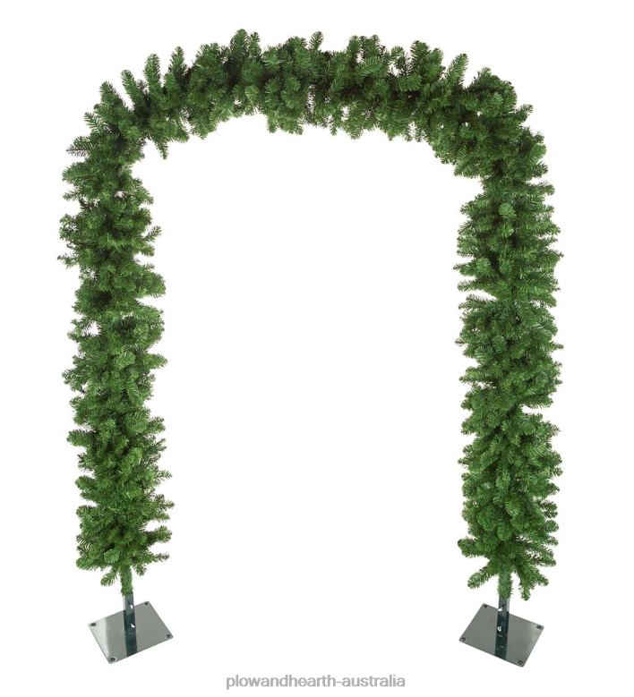 Plow & Hearth Montfair Pine Doorway Arch Garland P22BD1713 Houseware