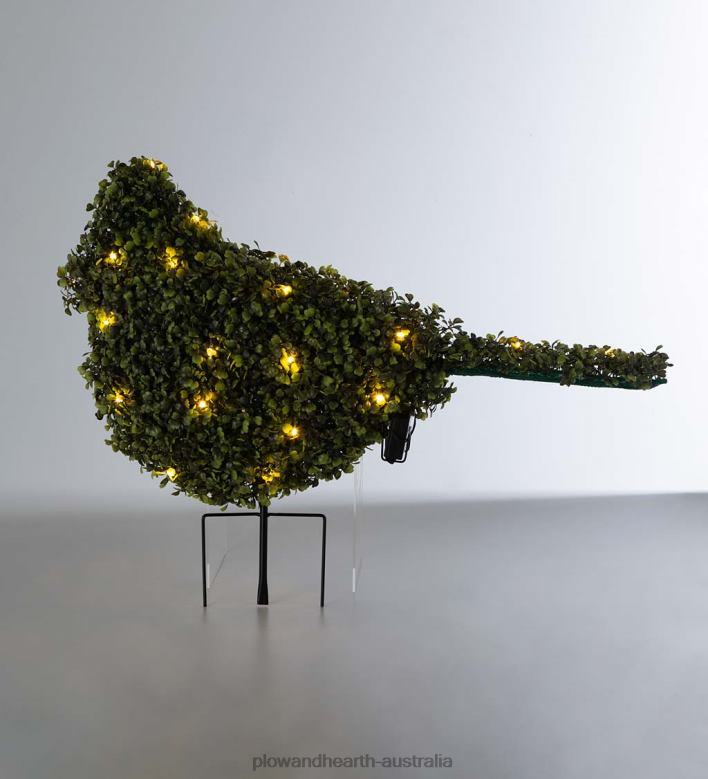 Plow & Hearth Lighted Boxwood Bird Topiary P22BD1691 Houseware