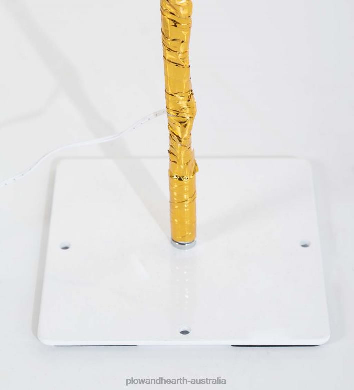 Plow & Hearth Indoor/Outdoor Gold Metallic Tree with Dual-Function Lights P22BD1673 Houseware