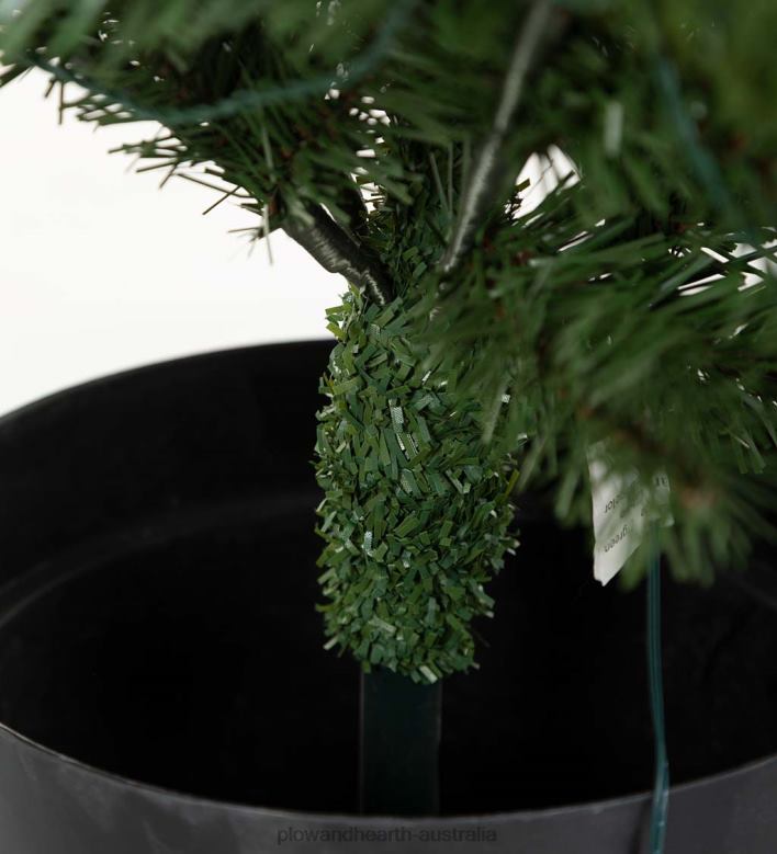 Plow & Hearth Indoor/Outdoor Keswick Potted Pine Tree with Warm White LEDs P22BD1671 Houseware