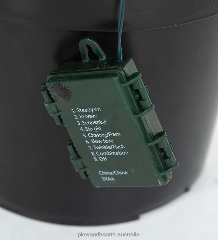 Plow & Hearth Indoor/Outdoor Keswick Potted Pine Tree with Warm White LEDs P22BD1671 Houseware