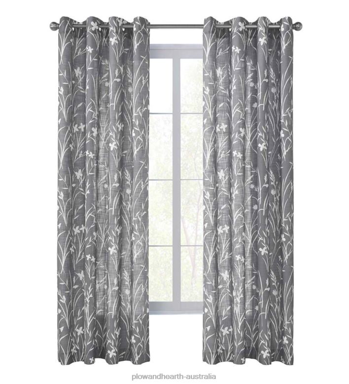 Plow & Hearth Buckingham Grommet Curtain Panel P22BD2583 Houseware