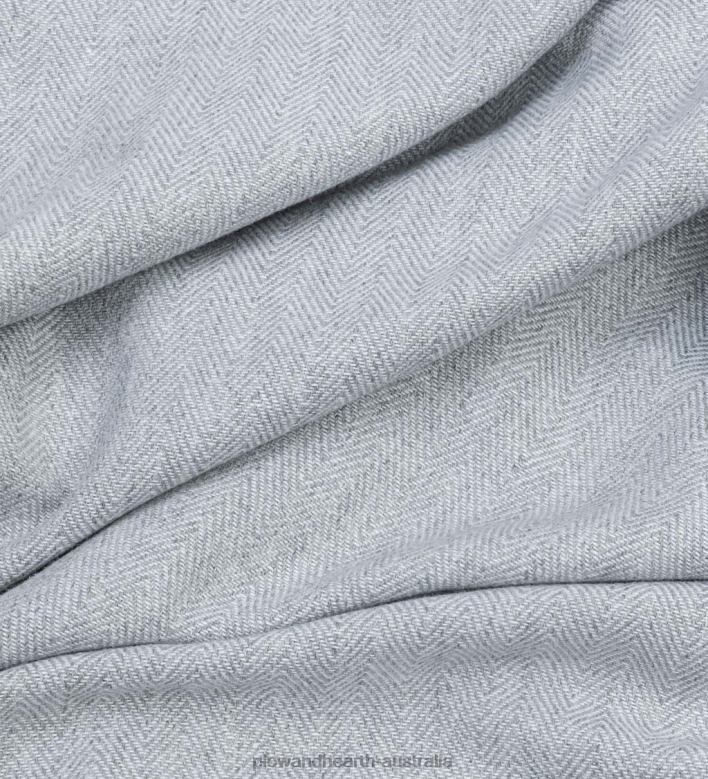 Plow & Hearth Cotton Herringbone Curtain Panel P22BD2577 Houseware