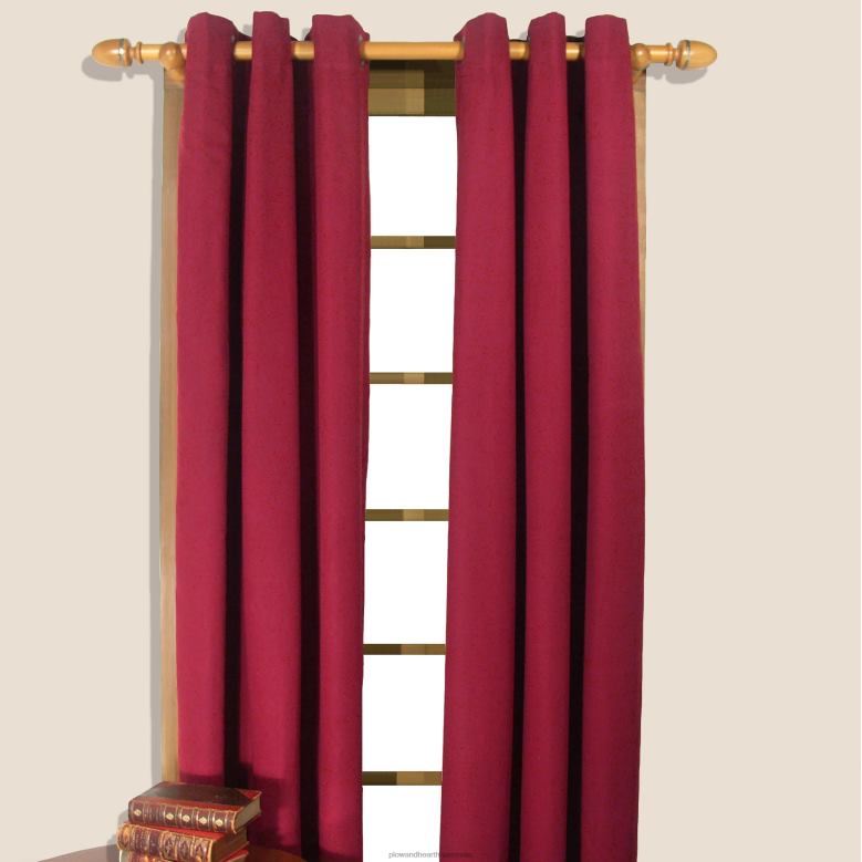Plow & Hearth Energy Efficient Grommet-Top Homespun Insulated Curtains P22BD2575 Houseware