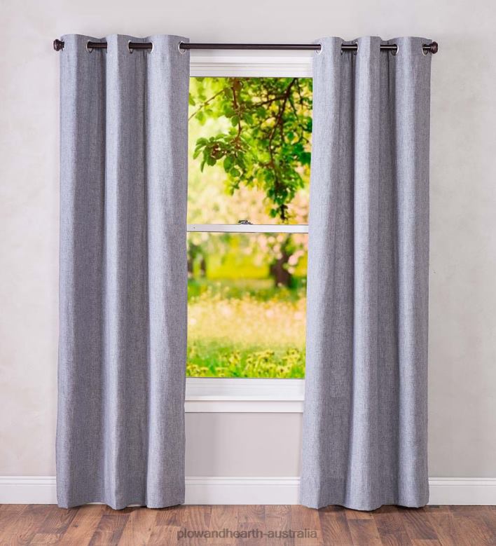 Plow & Hearth Energy Efficient Grommet-Top Homespun Insulated Curtains P22BD2575 Houseware