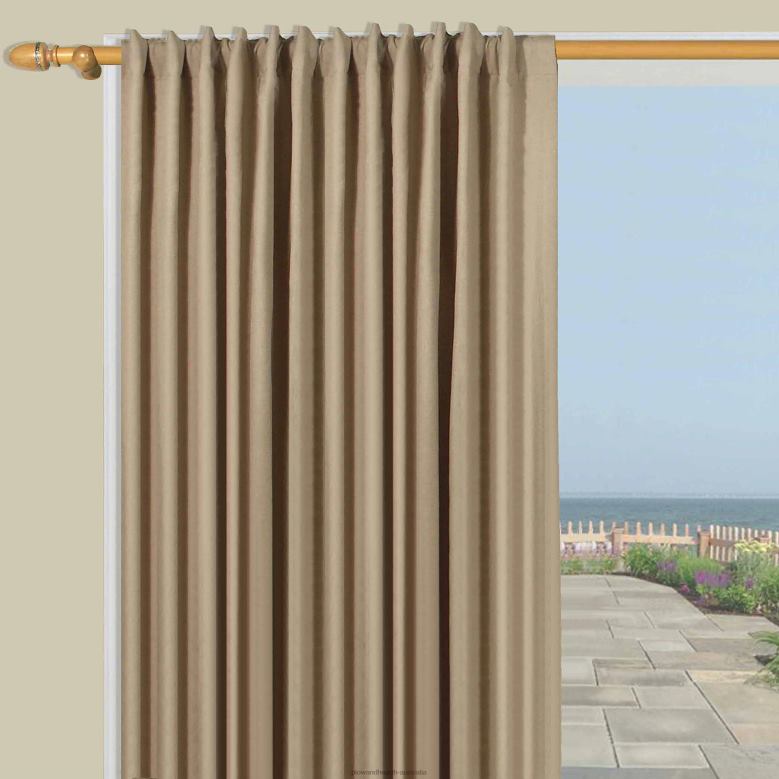 Plow & Hearth Energy-Efficient Homespun Double-Lined Rod-Pocket Curtains P22BD2568 Houseware