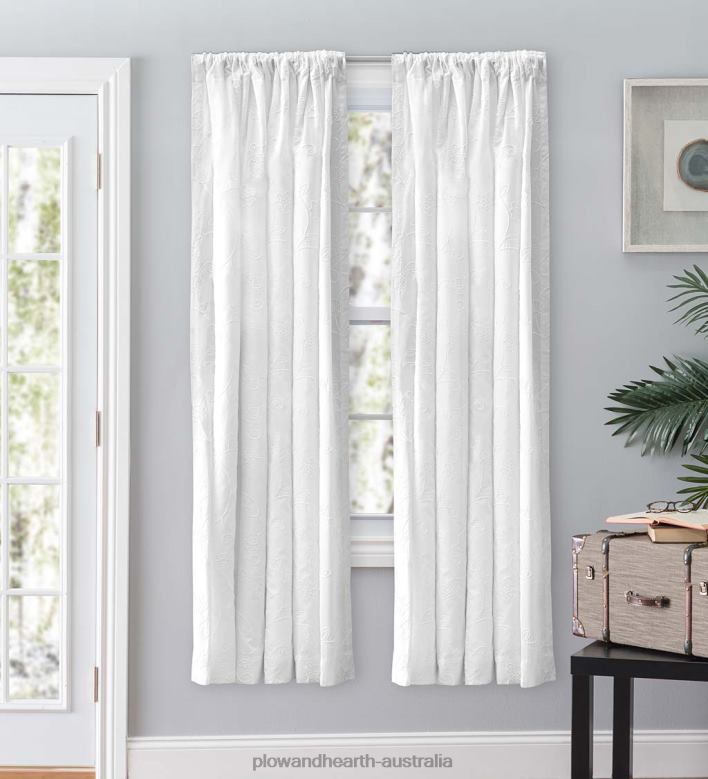 Plow & Hearth Eva Candlewick Curtains P22BD2574 Houseware