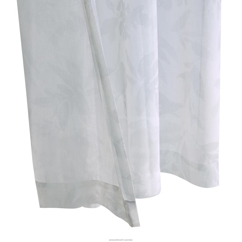 Plow & Hearth Flora Grommet Top Semi-Sheer Panel - Spa Green - 52x 84P22BD2596 Houseware