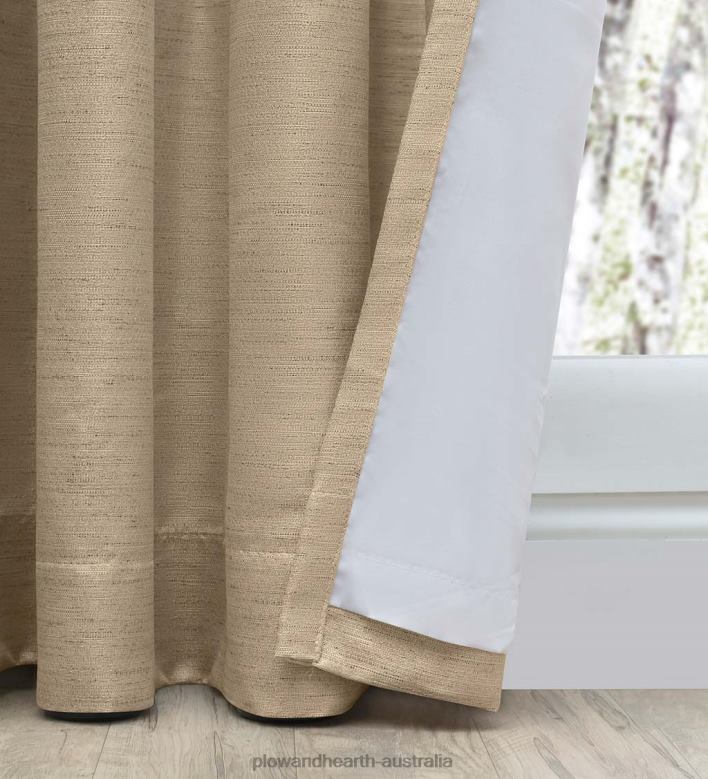Plow & Hearth Grasscloth Curtains P22BD2608 Houseware