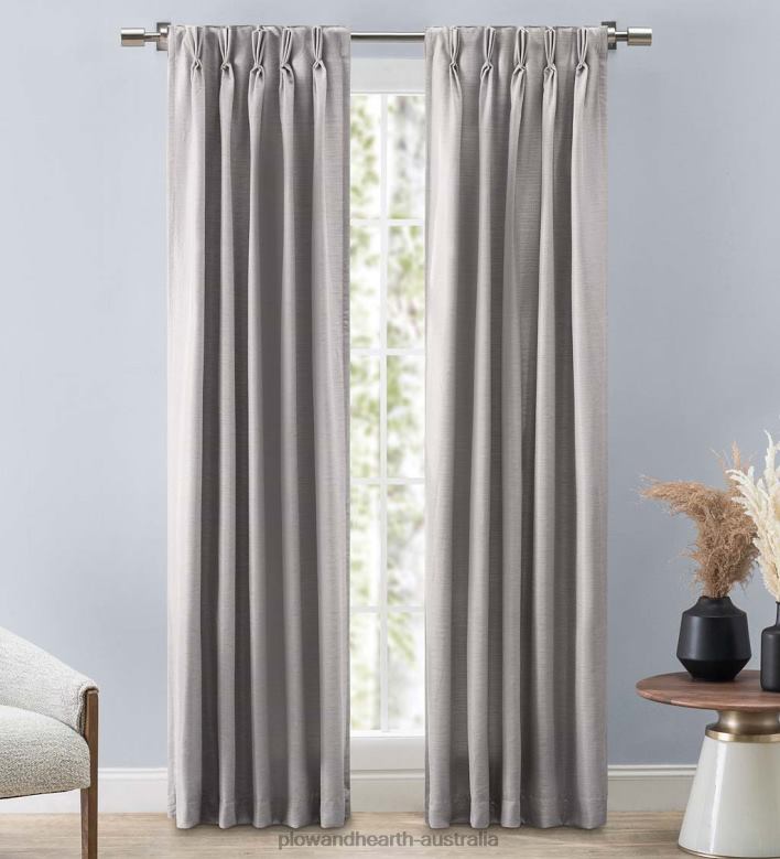 Plow & Hearth Grasscloth Curtains P22BD2608 Houseware
