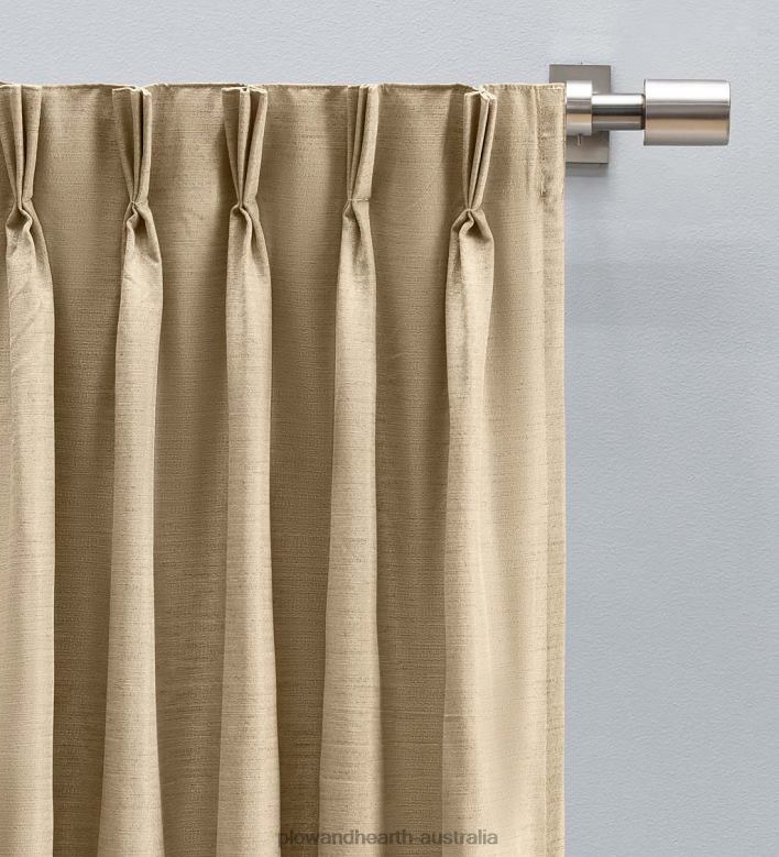 Plow & Hearth Grasscloth Curtains P22BD2608 Houseware