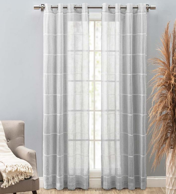 Plow & Hearth Horizon Stripe Grommet Panel P22BD2613 Houseware