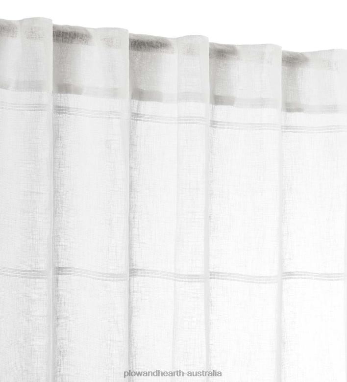 Plow & Hearth Horizon Stripe Grommet Panel P22BD2613 Houseware