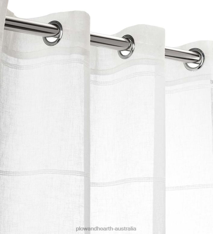 Plow & Hearth Horizon Stripe Grommet Panel P22BD2613 Houseware