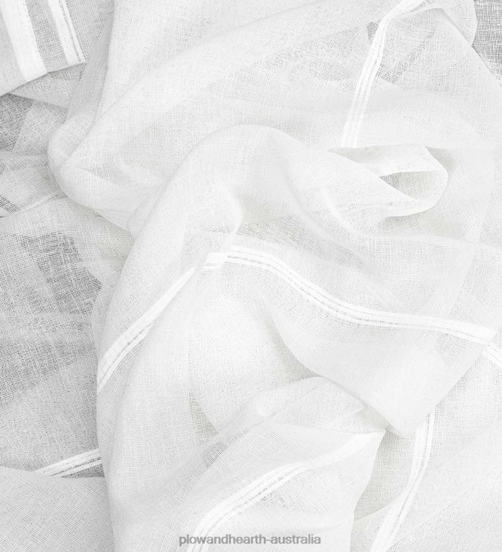 Plow & Hearth Horizon Stripe Grommet Panel P22BD2613 Houseware