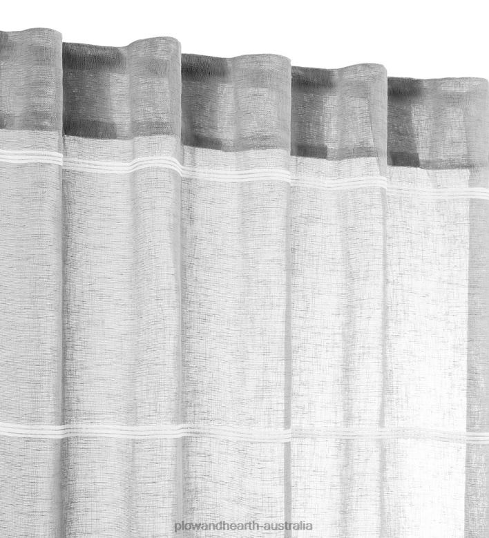 Plow & Hearth Horizon Stripe Grommet Panel P22BD2613 Houseware