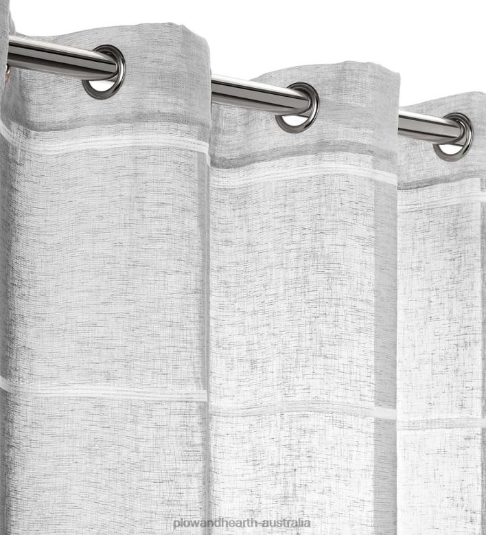 Plow & Hearth Horizon Stripe Grommet Panel P22BD2613 Houseware