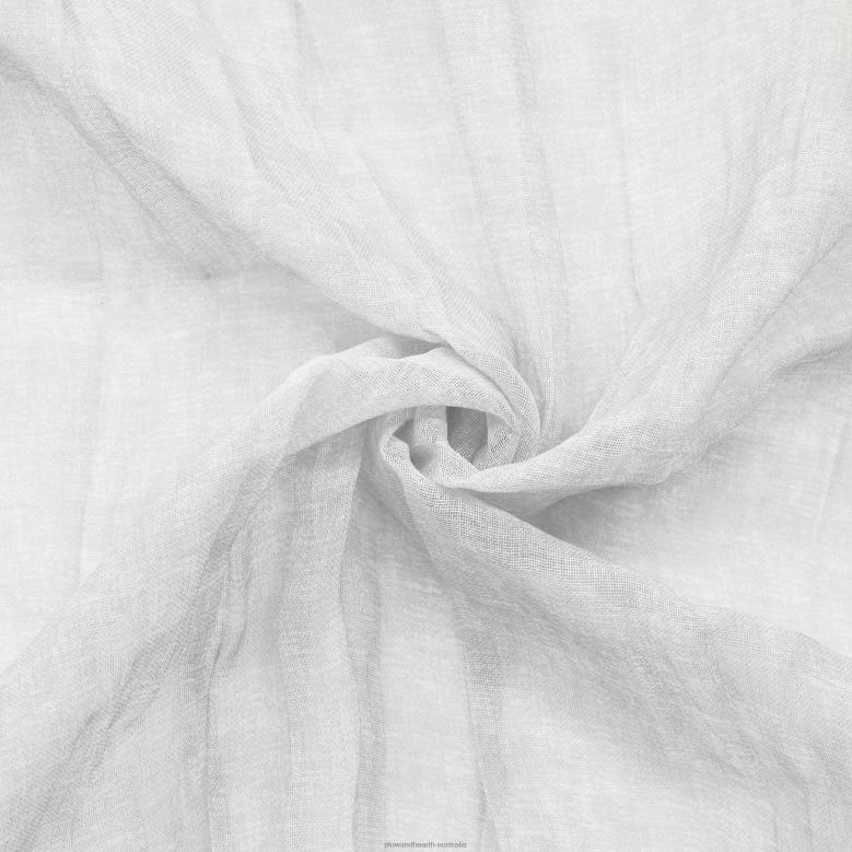 Plow & Hearth Layla Back Tab/Rod Pocket Crushed Pleated Sheer Panel - Apricot - 52x 108P22BD2606 Houseware