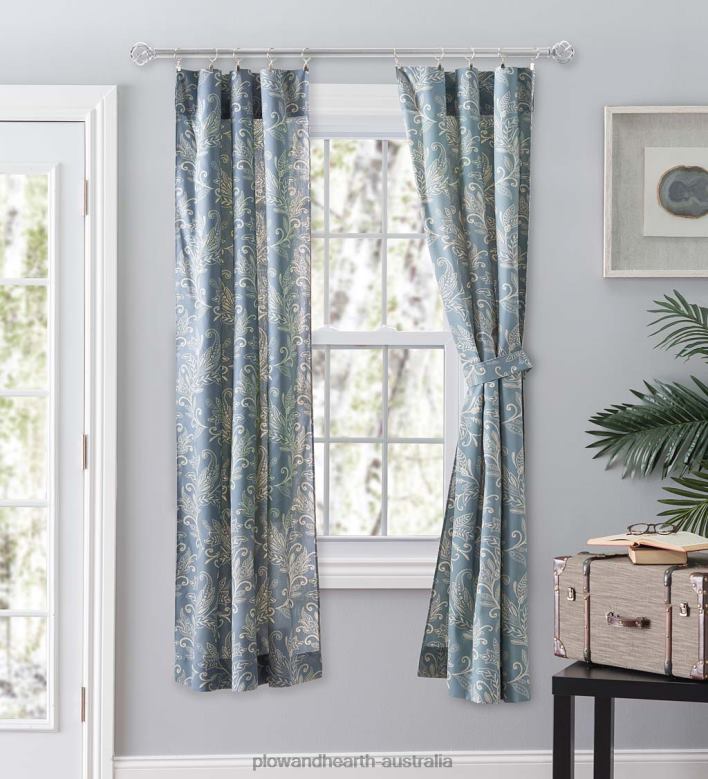 Plow & Hearth Lexington Leaf Curtains P22BD2582 Houseware
