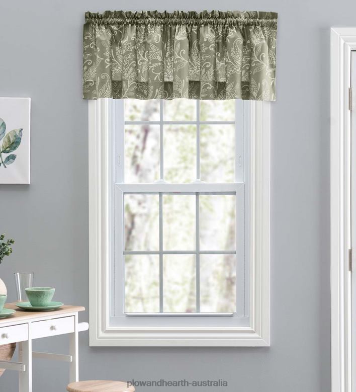 Plow & Hearth Lexington Leaf Curtains P22BD2582 Houseware