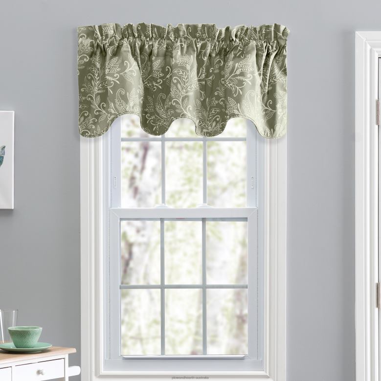 Plow & Hearth Lexington Leaf Curtains P22BD2582 Houseware