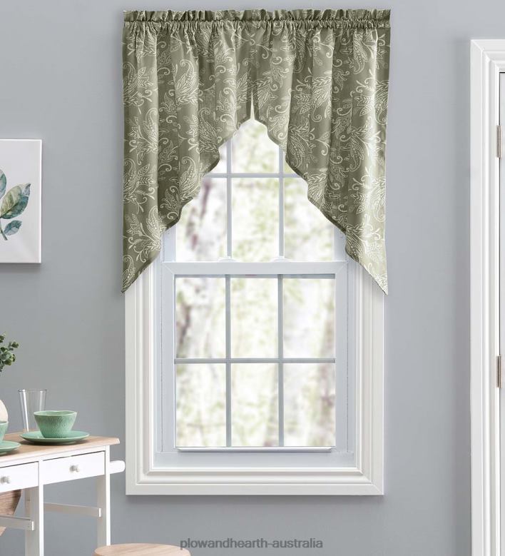 Plow & Hearth Lexington Leaf Curtains P22BD2582 Houseware