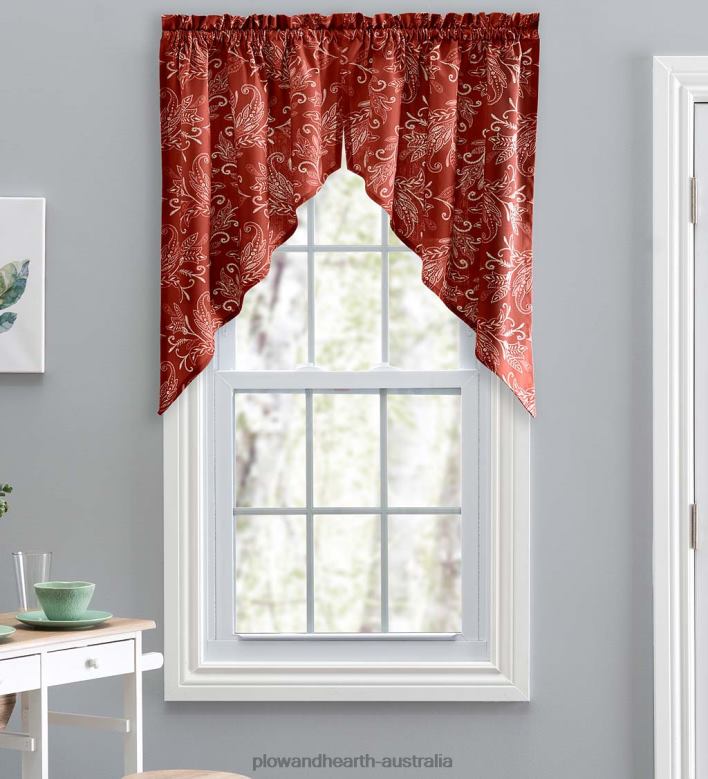 Plow & Hearth Lexington Leaf Curtains P22BD2582 Houseware