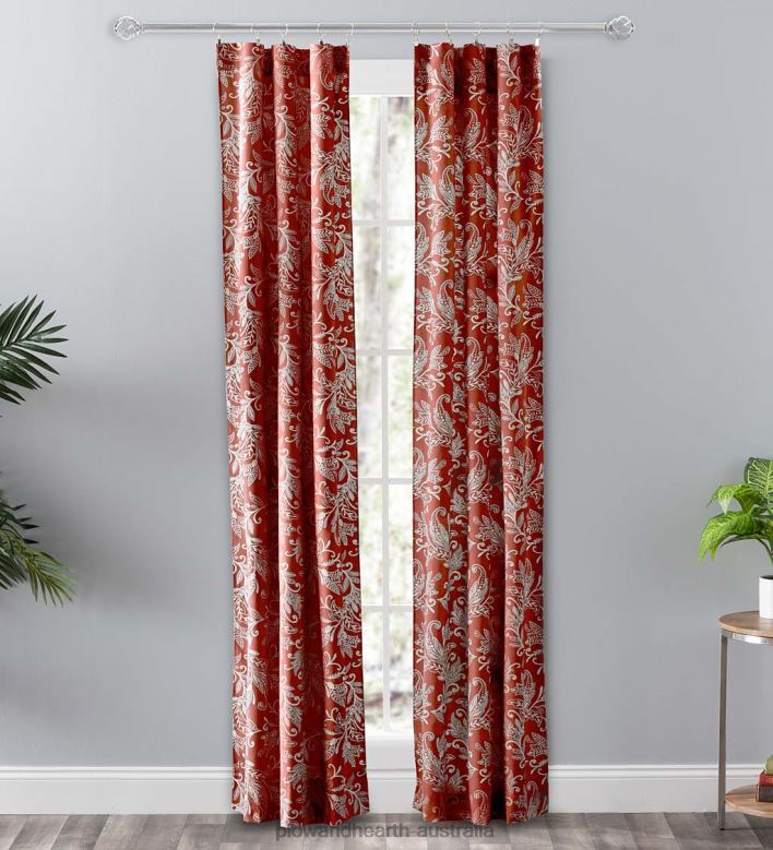 Plow & Hearth Lexington Leaf Curtains P22BD2582 Houseware