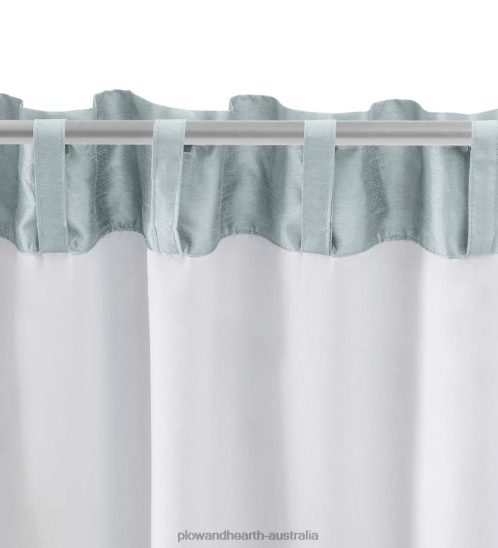 Plow & Hearth Luna Faux Silk Curtains P22BD2598 Houseware