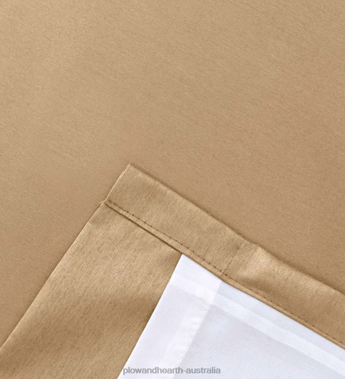 Plow & Hearth Luna Faux Silk Curtains P22BD2598 Houseware