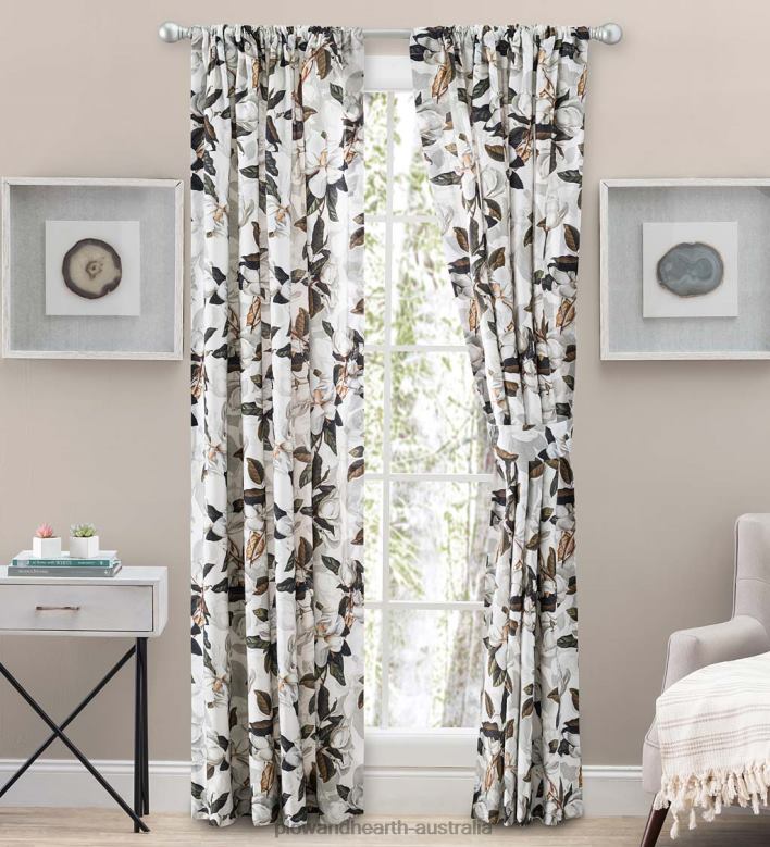 Plow & Hearth Magnolia Curtains P22BD2585 Houseware